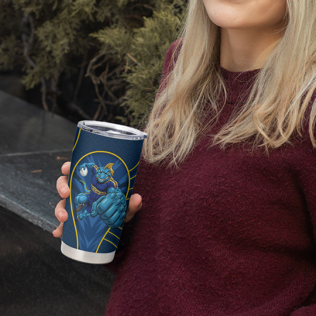 Parramatta Eels Rugby Mascot Tumbler Cup Australian Rugby Culture - Tribal Inspired Eel