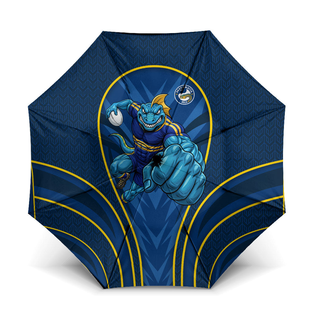 Parramatta Eels Rugby Mascot Umbrella Australian Rugby Culture - Tribal Inspired Eel
