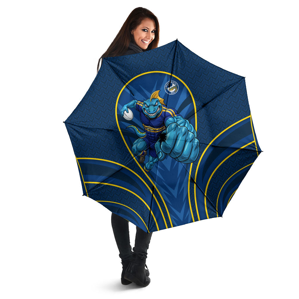 Parramatta Eels Rugby Mascot Umbrella Australian Rugby Culture - Tribal Inspired Eel