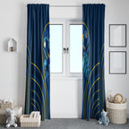 Parramatta Eels Rugby Mascot Window Curtain Australian Rugby Culture - Tribal Inspired Eel
