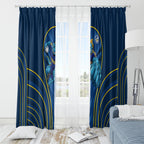 Parramatta Eels Rugby Mascot Window Curtain Australian Rugby Culture - Tribal Inspired Eel