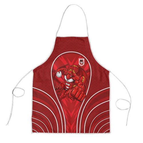St George Illawarra Dragons Rugby Mascot Apron Australian Rugby Culture - Tribal Inspired Dragon