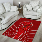 St George Illawarra Dragons Rugby Mascot Area Rug Australian Rugby Culture - Tribal Inspired Dragon