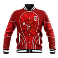 St George Illawarra Dragons Rugby Mascot Baseball Jacket Australian Rugby Culture - Tribal Inspired Dragon