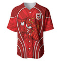St George Illawarra Dragons Rugby Mascot Baseball Jersey Australian Rugby Culture - Tribal Inspired Dragon