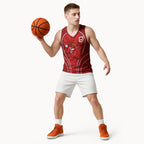 St George Illawarra Dragons Rugby Mascot Basketball Jersey Australian Rugby Culture - Tribal Inspired Dragon