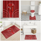 St George Illawarra Dragons Rugby Mascot Bathroom Set Australian Rugby Culture - Tribal Inspired Dragon