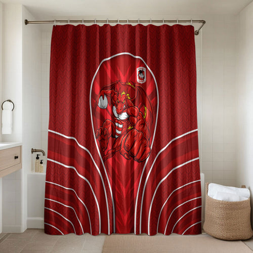 St George Illawarra Dragons Rugby Mascot Bathroom Set Australian Rugby Culture - Tribal Inspired Dragon