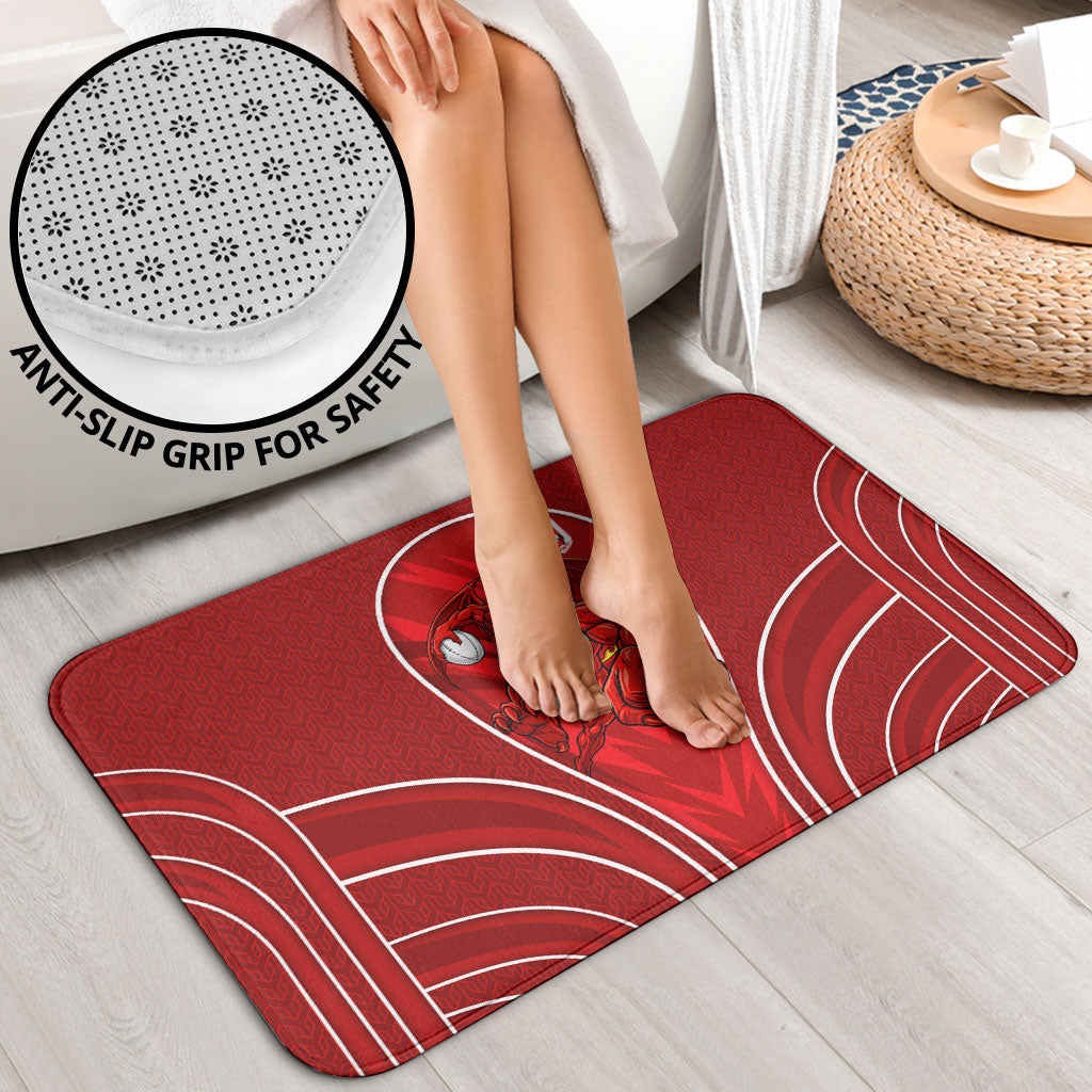 St George Illawarra Dragons Rugby Mascot Bathroom Set Australian Rugby Culture - Tribal Inspired Dragon