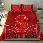 St George Illawarra Dragons Rugby Mascot Bedding Set Australian Rugby Culture - Tribal Inspired Dragon