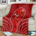 St George Illawarra Dragons Rugby Mascot Blanket Australian Rugby Culture - Tribal Inspired Dragon