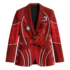 St George Illawarra Dragons Rugby Mascot Blazer Australian Rugby Culture - Tribal Inspired Dragon