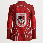 St George Illawarra Dragons Rugby Mascot Blazer Australian Rugby Culture - Tribal Inspired Dragon