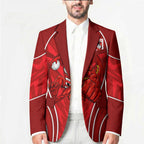 St George Illawarra Dragons Rugby Mascot Blazer Australian Rugby Culture - Tribal Inspired Dragon