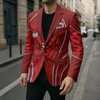 St George Illawarra Dragons Rugby Mascot Blazer Australian Rugby Culture - Tribal Inspired Dragon