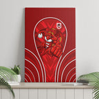 St George Illawarra Dragons Rugby Mascot Canvas Wall Art Australian Rugby Culture - Tribal Inspired Dragon