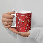 St George Illawarra Dragons Rugby Mascot Ceramic Mug Australian Rugby Culture - Tribal Inspired Dragon