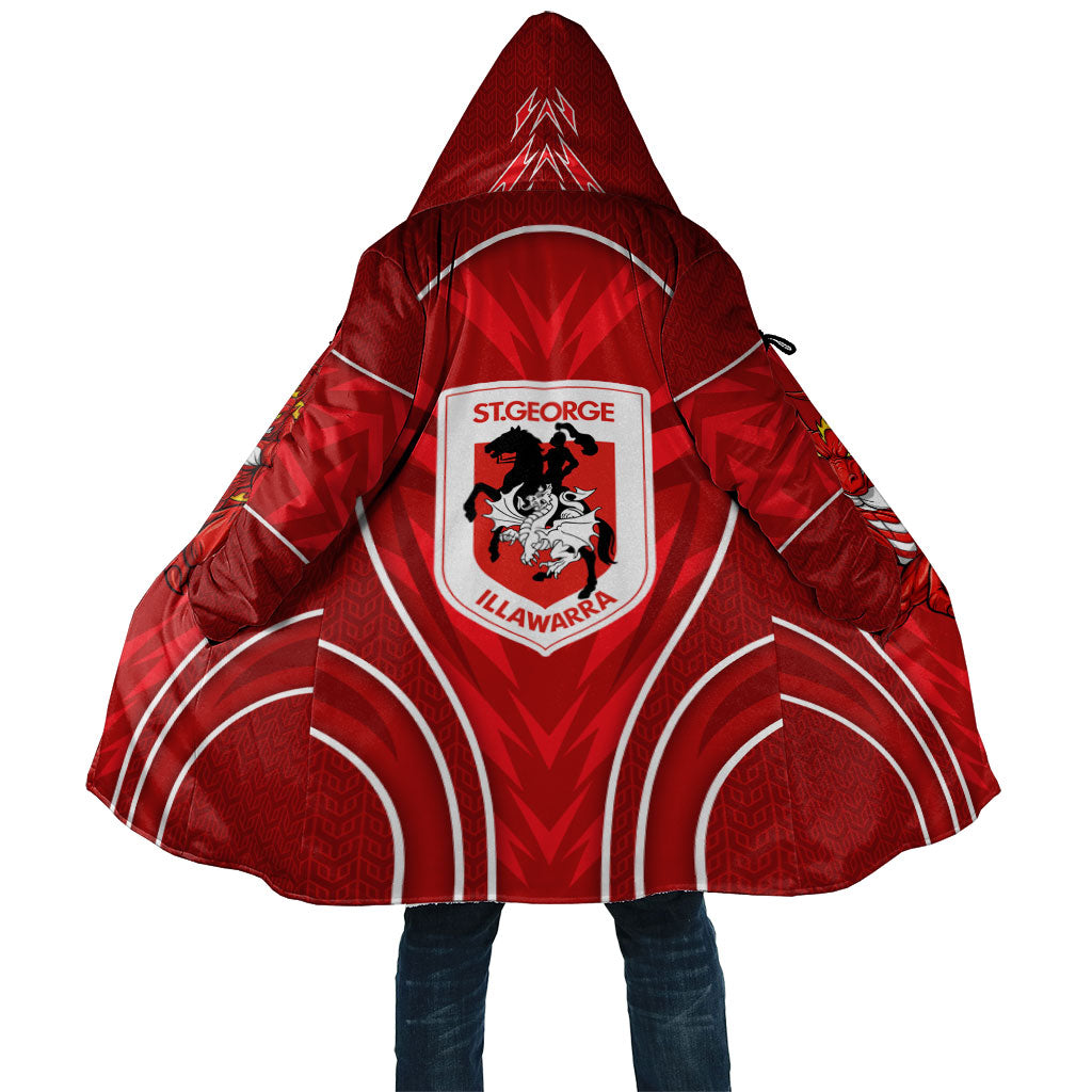 St George Illawarra Dragons Rugby Mascot Cloak Australian Rugby Culture - Tribal Inspired Dragon