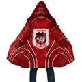 St George Illawarra Dragons Rugby Mascot Cloak Australian Rugby Culture - Tribal Inspired Dragon