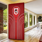St George Illawarra Dragons Rugby Mascot Door Cover Australian Rugby Culture - Tribal Inspired Dragon