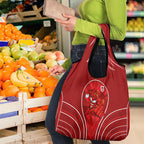 St George Illawarra Dragons Rugby Mascot Grocery Bag Australian Rugby Culture - Tribal Inspired Dragon