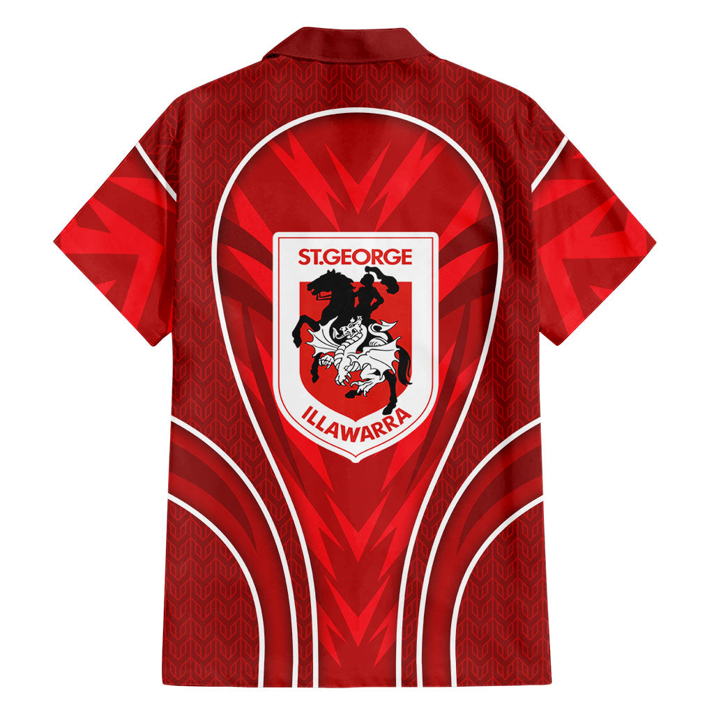 St George Illawarra Dragons Rugby Mascot Hawaiian Shirt Australian Rugby Culture - Tribal Inspired Dragon