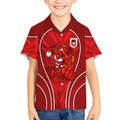 St George Illawarra Dragons Rugby Mascot Kid Hawaiian Shirt Australian Rugby Culture - Tribal Inspired Dragon