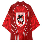 St George Illawarra Dragons Rugby Mascot Kimono Australian Rugby Culture - Tribal Inspired Dragon