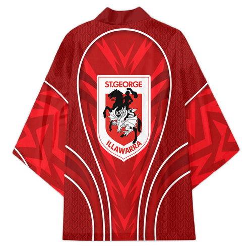 St George Illawarra Dragons Rugby Mascot Kimono Australian Rugby Culture - Tribal Inspired Dragon