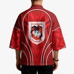 St George Illawarra Dragons Rugby Mascot Kimono Australian Rugby Culture - Tribal Inspired Dragon
