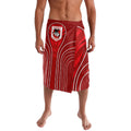 St George Illawarra Dragons Rugby Mascot Lavalava Australian Rugby Culture - Tribal Inspired Dragon