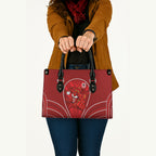 St George Illawarra Dragons Rugby Mascot Leather Bag Australian Rugby Culture - Tribal Inspired Dragon