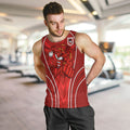 St George Illawarra Dragons Rugby Mascot Men Tank Top Australian Rugby Culture - Tribal Inspired Dragon