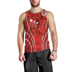 St George Illawarra Dragons Rugby Mascot Men Tank Top Australian Rugby Culture - Tribal Inspired Dragon
