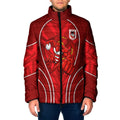 St George Illawarra Dragons Rugby Mascot Padded Jacket Australian Rugby Culture - Tribal Inspired Dragon