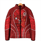St George Illawarra Dragons Rugby Mascot Padded Jacket Australian Rugby Culture - Tribal Inspired Dragon