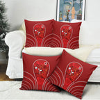 St George Illawarra Dragons Rugby Mascot Pillow Cover Australian Rugby Culture - Tribal Inspired Dragon