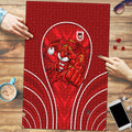 St George Illawarra Dragons Rugby Mascot Puzzle Australian Rugby Culture - Tribal Inspired Dragon
