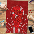 St George Illawarra Dragons Rugby Mascot Puzzle Australian Rugby Culture - Tribal Inspired Dragon
