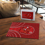 St George Illawarra Dragons Rugby Mascot Puzzle Australian Rugby Culture - Tribal Inspired Dragon