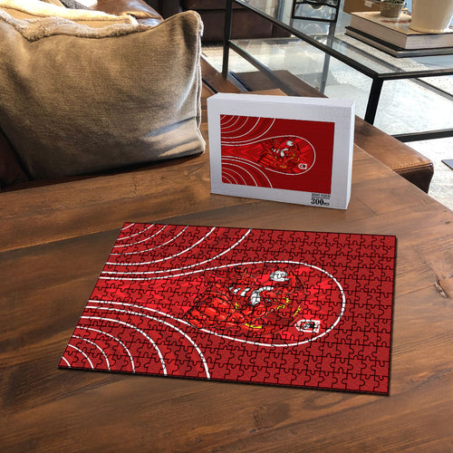 St George Illawarra Dragons Rugby Mascot Puzzle Australian Rugby Culture - Tribal Inspired Dragon