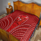St George Illawarra Dragons Rugby Mascot Quilt Australian Rugby Culture - Tribal Inspired Dragon