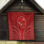 St George Illawarra Dragons Rugby Mascot Quilt Australian Rugby Culture - Tribal Inspired Dragon