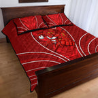 St George Illawarra Dragons Rugby Mascot Quilt Bed Set Australian Rugby Culture - Tribal Inspired Dragon