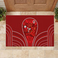 St George Illawarra Dragons Rugby Mascot Rubber Doormat Australian Rugby Culture - Tribal Inspired Dragon