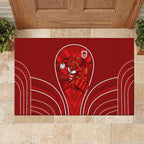 St George Illawarra Dragons Rugby Mascot Rubber Doormat Australian Rugby Culture - Tribal Inspired Dragon
