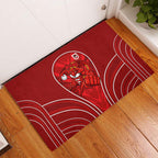 St George Illawarra Dragons Rugby Mascot Rubber Doormat Australian Rugby Culture - Tribal Inspired Dragon