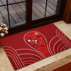 St George Illawarra Dragons Rugby Mascot Rubber Doormat Australian Rugby Culture - Tribal Inspired Dragon