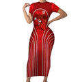 St George Illawarra Dragons Rugby Mascot Short Sleeve Bodycon Dress Australian Rugby Culture - Tribal Inspired Dragon