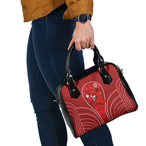 St George Illawarra Dragons Rugby Mascot Shoulder Handbag Australian Rugby Culture - Tribal Inspired Dragon